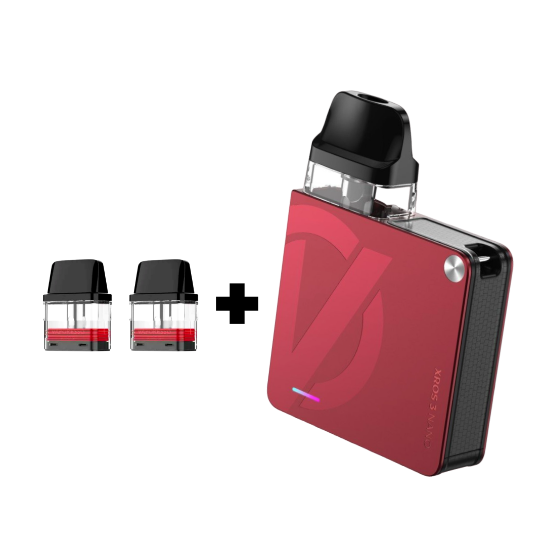 POD-система Vaporesso XROS 3 Nano Pod Kit многоразовая 1000 mAh 2 мл 2 картриджа в комплекте Magenta Red (d7043061) - фото 5