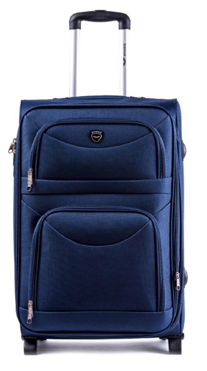 Чемодан тканевый Wings 6802 малый 2 колеса Темно-синий (Vt00003) - фото 1 Чемодан тканевый Wings 6802 малый 2 колеса Темно-синий (Vt00003) - фото 1