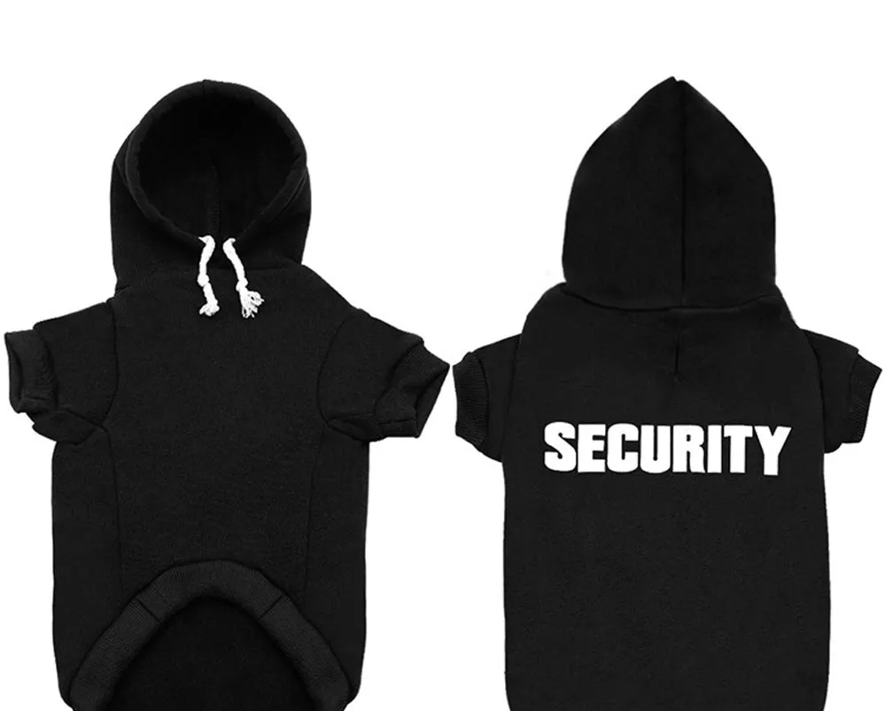 Худи классическое для собак SECURITY L Черный (1N0013) - фото 3