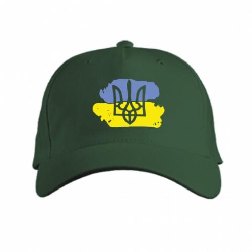 Кепка Флаг Украины и Герб Темно-зеленый (180946-16-30433)