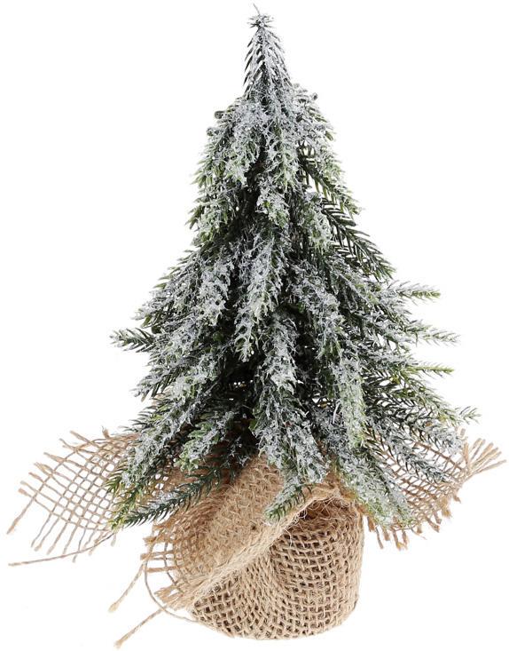 Елка декоративная Ледяная в мешочке 12х12х20 см