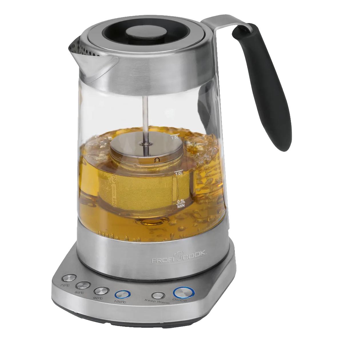 Електрочайник Profi Cook PC-WKS 1020G нержавіюча сталь 3000 Вт 1,7 л (PC-WKS 1020G)