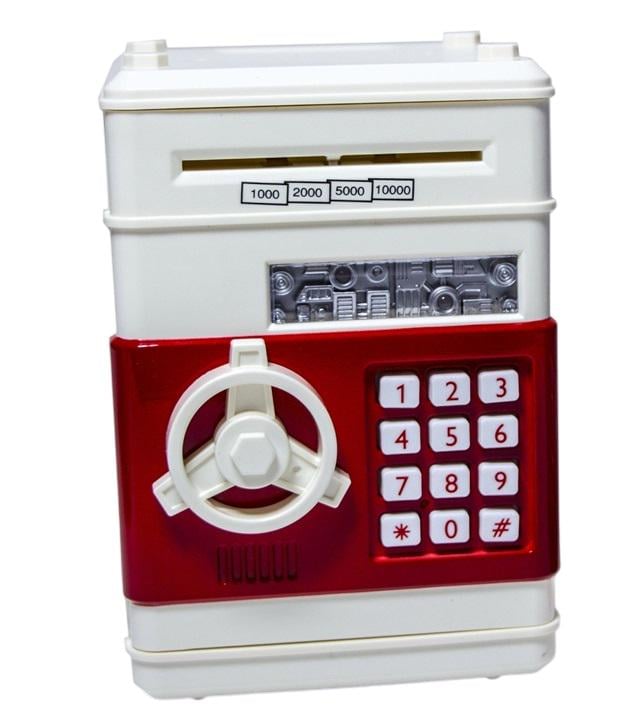 Копилка детская электронная Number Bank свет/звук White/Red (488960132)