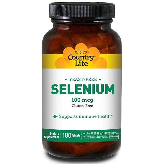 Комплекс Селен и Молибден Country Life Selenium 100 mcg 180 Tabs