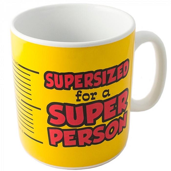 Кружка гигант Supersized for SUPER PERSON 850 мл