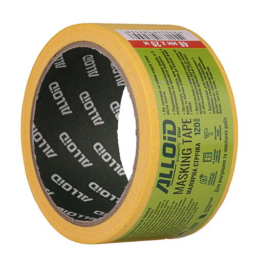 Стрічка малярська Alloid 48 мм х 20 м/120 мкм (MT-1204820)