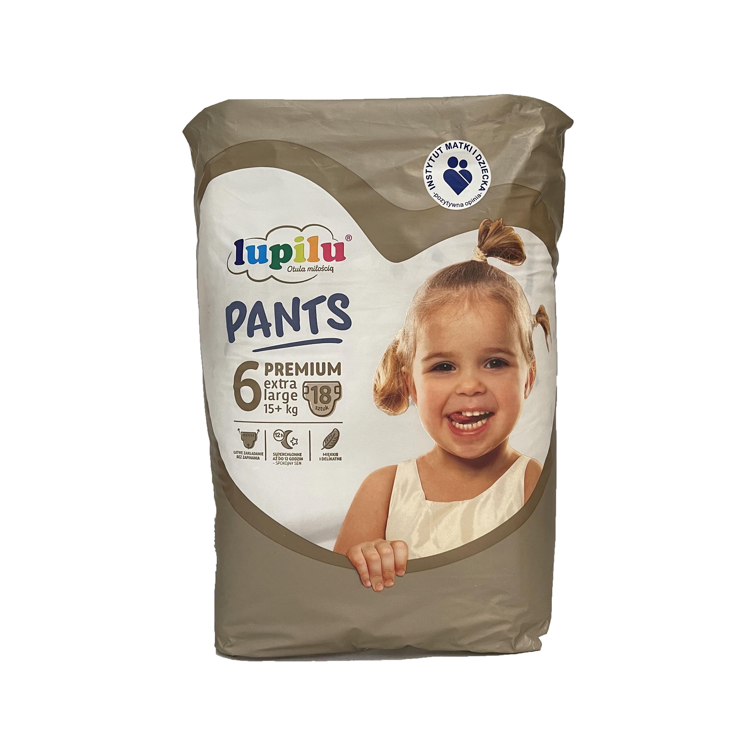 Підгузники-трусики Lupilu Pantsy PREMIUM 6 Extra Large 15+ кг 18 шт. (LP6-18)