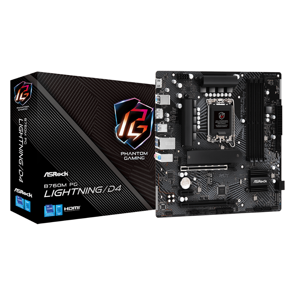 Материнська плата ASRock B760M PG Lightning/D4 (13103587) - фото 5