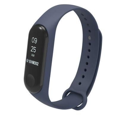 Силіконовий ремінець Primo для фітнес-браслету Xiaomi Mi Band 3 Navy Blue (742143733)