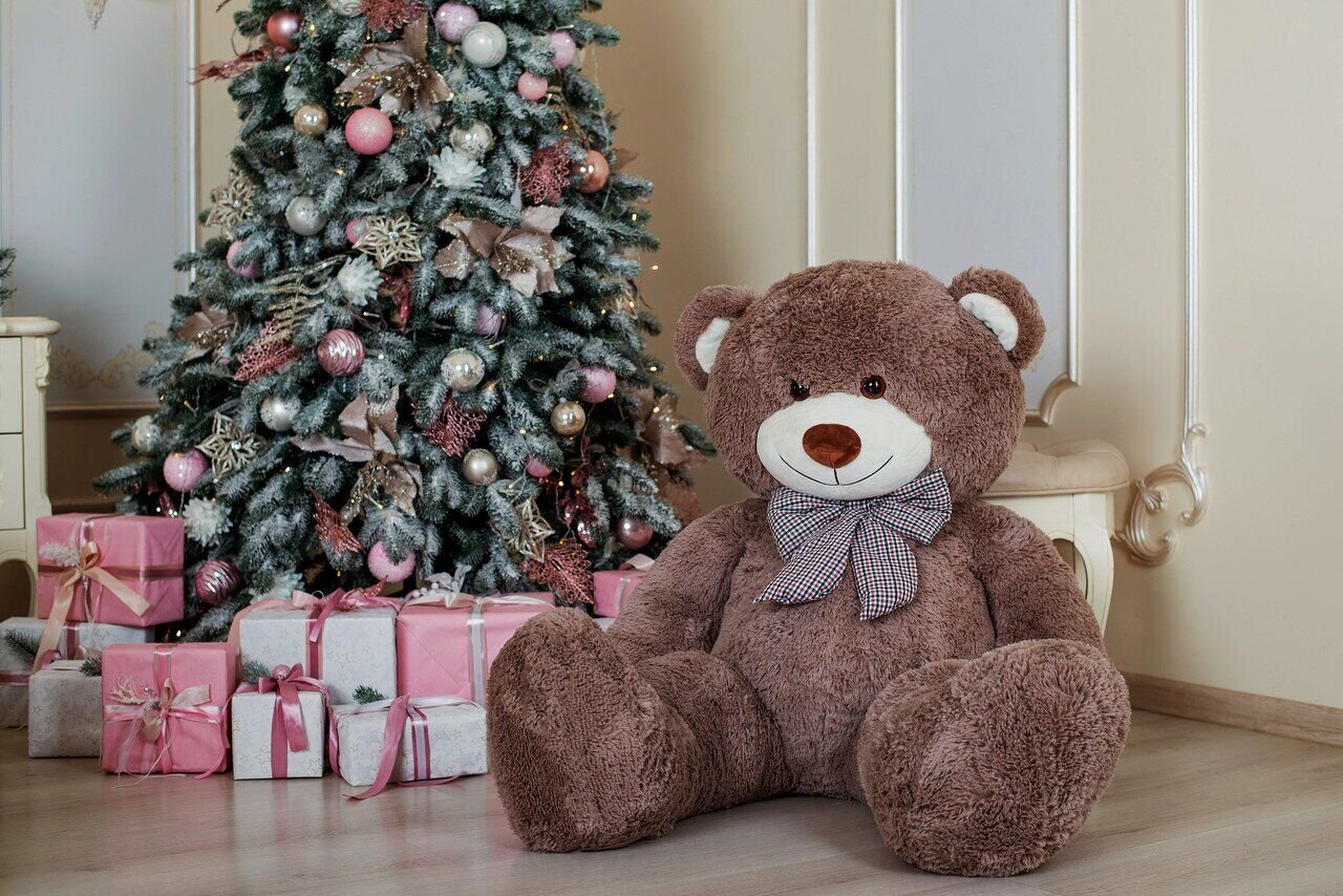 Игрушка мягкая Yarokuz мишка Билли 150 см Капучино