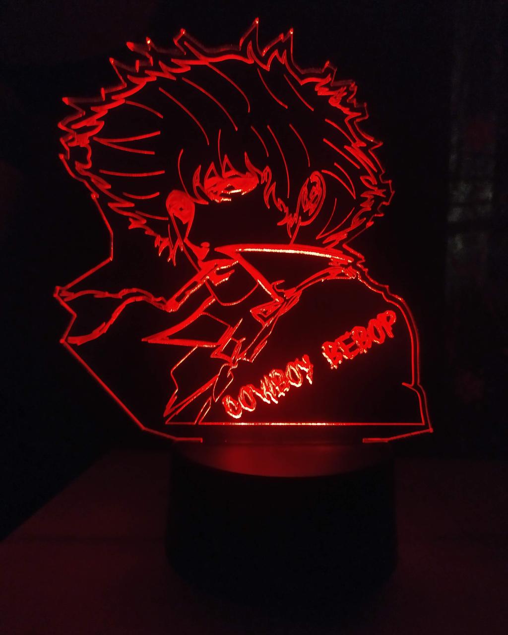3D-ночник Cowboy Bebop несколько подсветок/на пульте (1833243246)