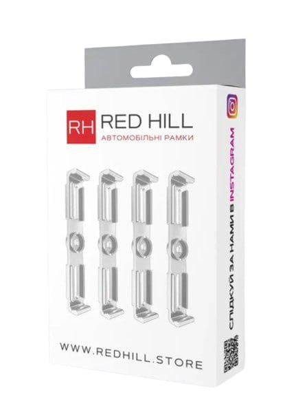 Крепление автомобильных номеров безрамочные RED HILL Прозрачный (20150062)