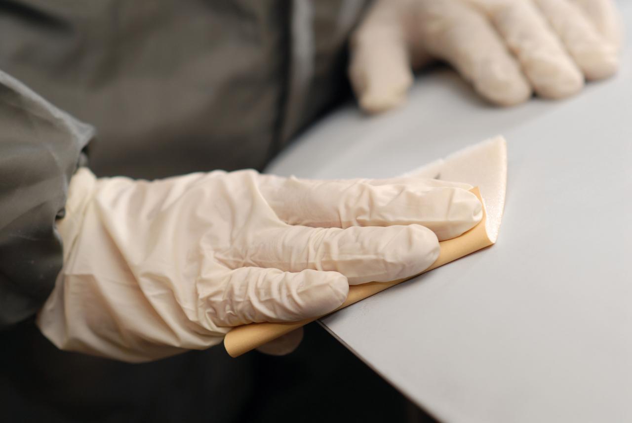 Абразивная бумага на поролоне Mirka Goldflex Soft P220 - фото 5