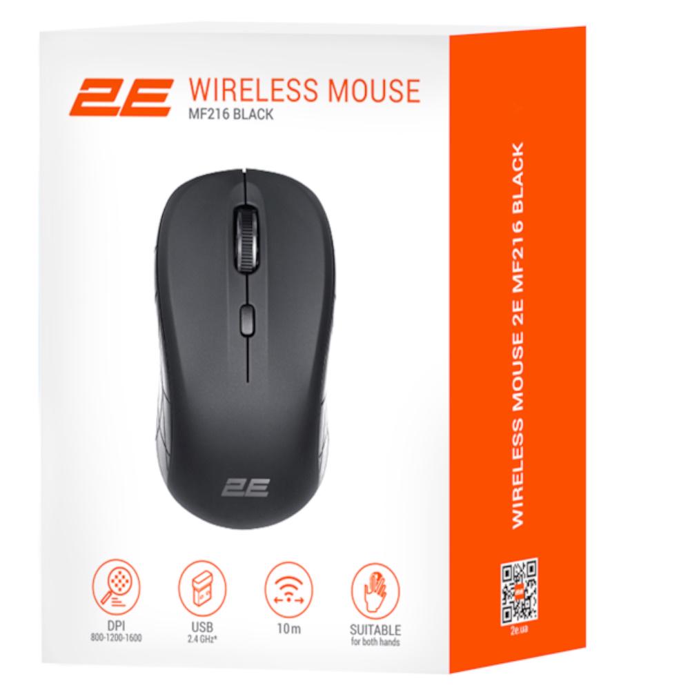Компьютерная мышка 2E MF216 WL Black (2E-MF216WB) - фото 4 Компьютерная мышка 2E MF216 WL Black (2E-MF216WB) - фото 4