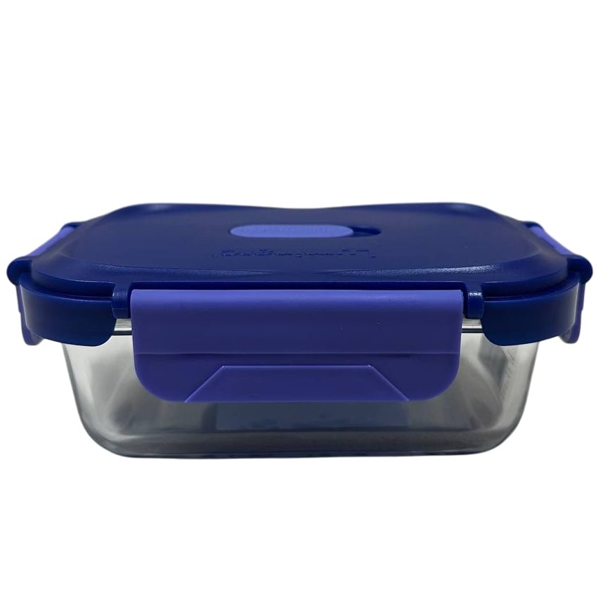 Пищевый контейнер Luminarc Click Clack X0088 стеклянный с пластиковой крышкой 370 мл Синий (23737)