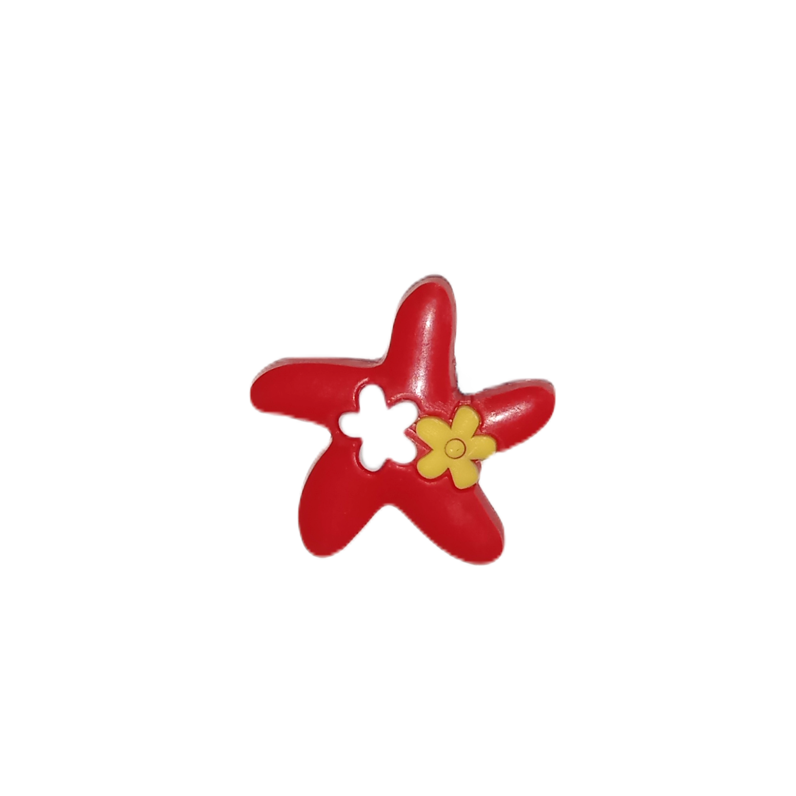 Джибітс для взуття JIBBITZ Морська зірка глянцева № 1148 Червоний (JIB1148)