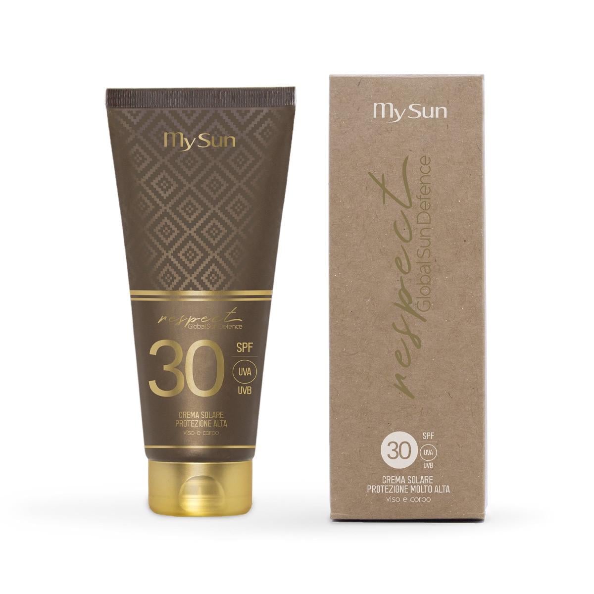 Крем солнцезащитный для лица и тела SPF30 Respect Global Sun Defense MySun 200 мл (2619290435)