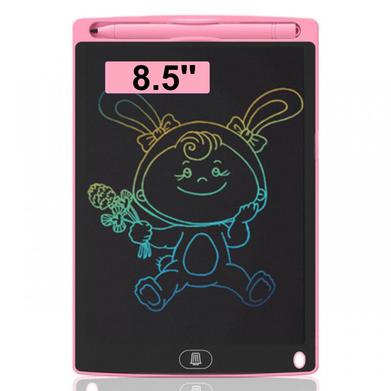 Графічний LCD планшет для малювання кольоровий 8.5'' Pink (136989) - фото 2