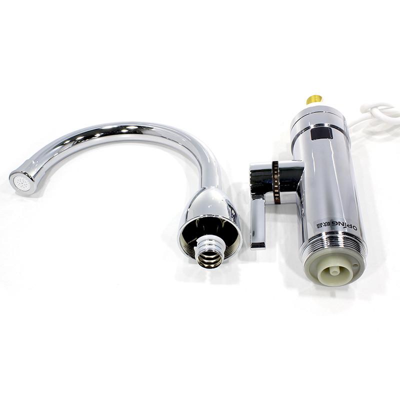 Кран-водонагреватель Oping OP-L11 3 кВт с дисплеем для быстрого нагрева воды Серебристый Кран-водонагреватель Oping OP-L11 3 кВт с дисплеем для быстрого нагрева воды Серебристый