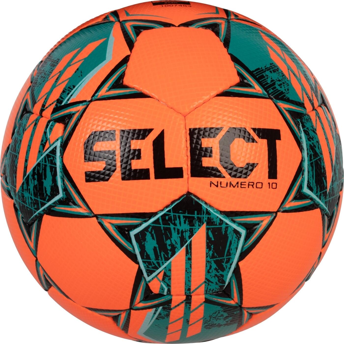 Футбольный мяч Select NUMERO 10 (FIFA BASIC) V25 оранжево-темно-зеленый Размер 4 387500-591