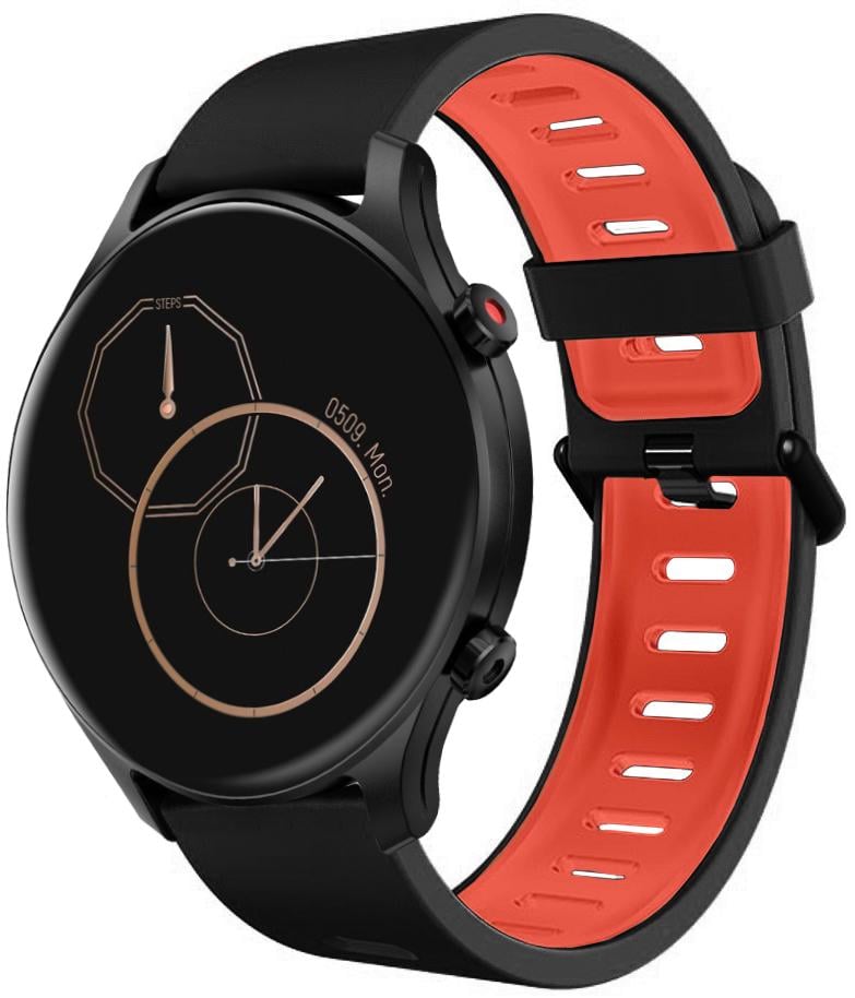 Ремінець Traf для Haylou LS04 (RS3) Black Red (26307-44)