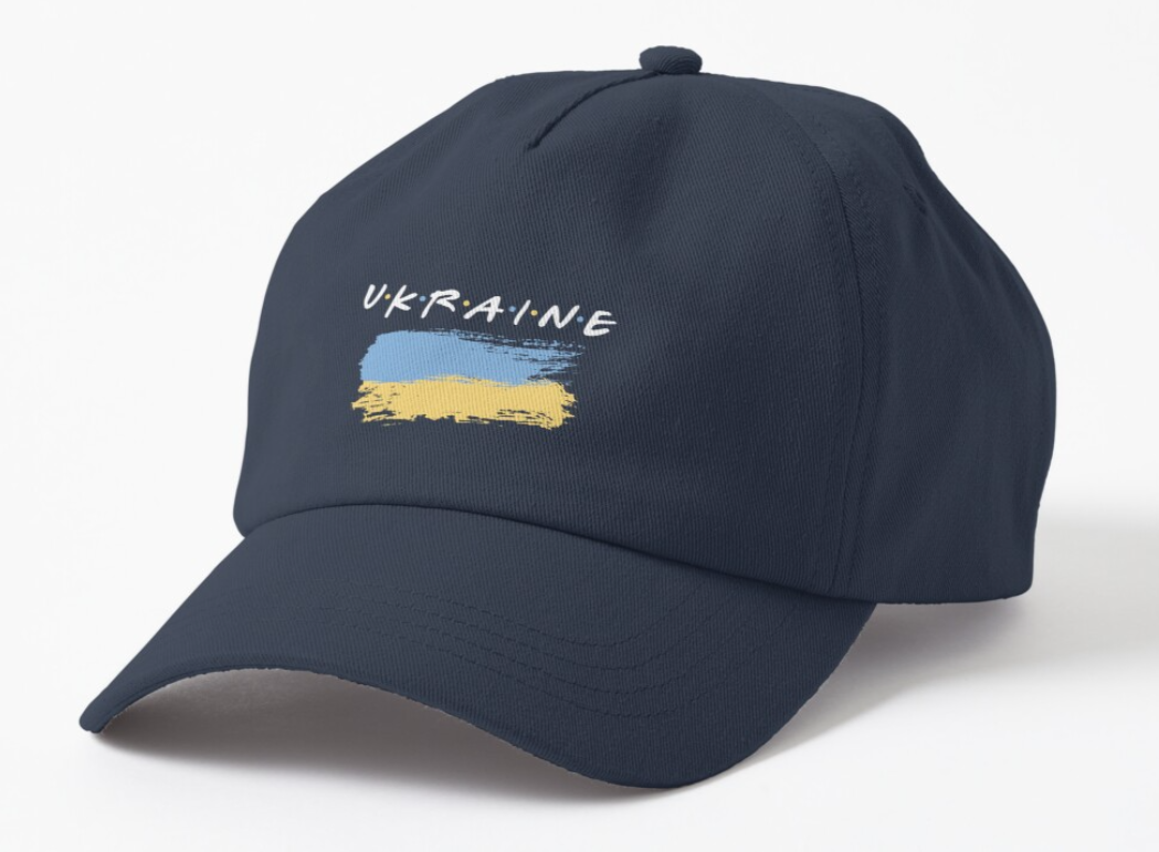 Кепка унисекс Malfini с патриотическим принтом "принтом Ukraine Friends 1" Темно-синий (УКР219К-1668106743)