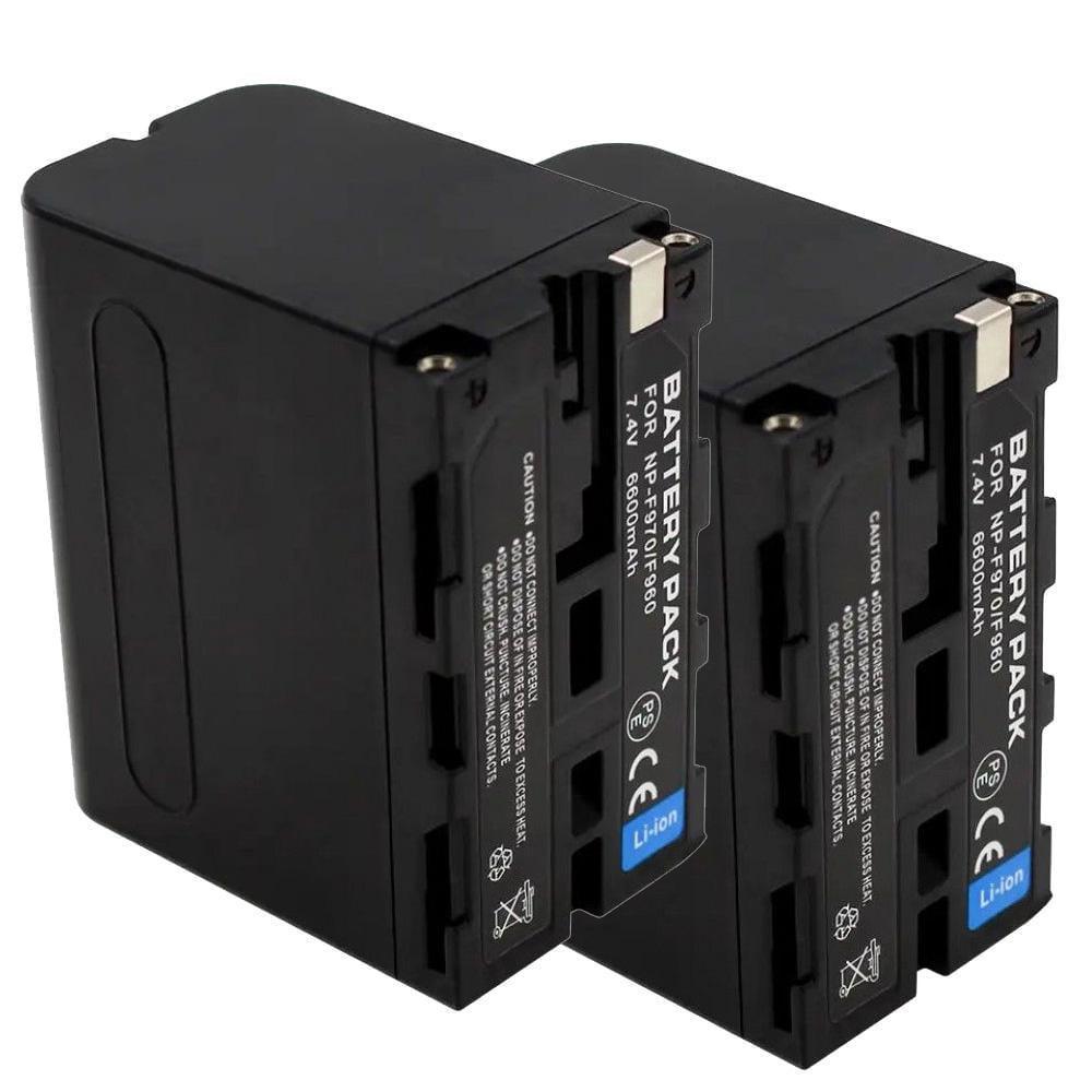 Аккумуляторы 6600 mAh универсальные для видеосвета камеры F960/F970 2 шт. (34630326)