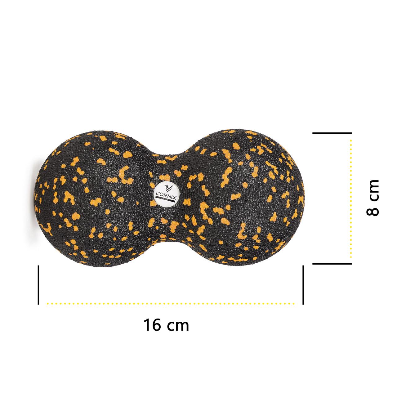 Масажний набір Cornix Ball 8 см/Duoball 8х16 см та Foam Roller 30х15 см XR-0081 (2554859524) - фото 6