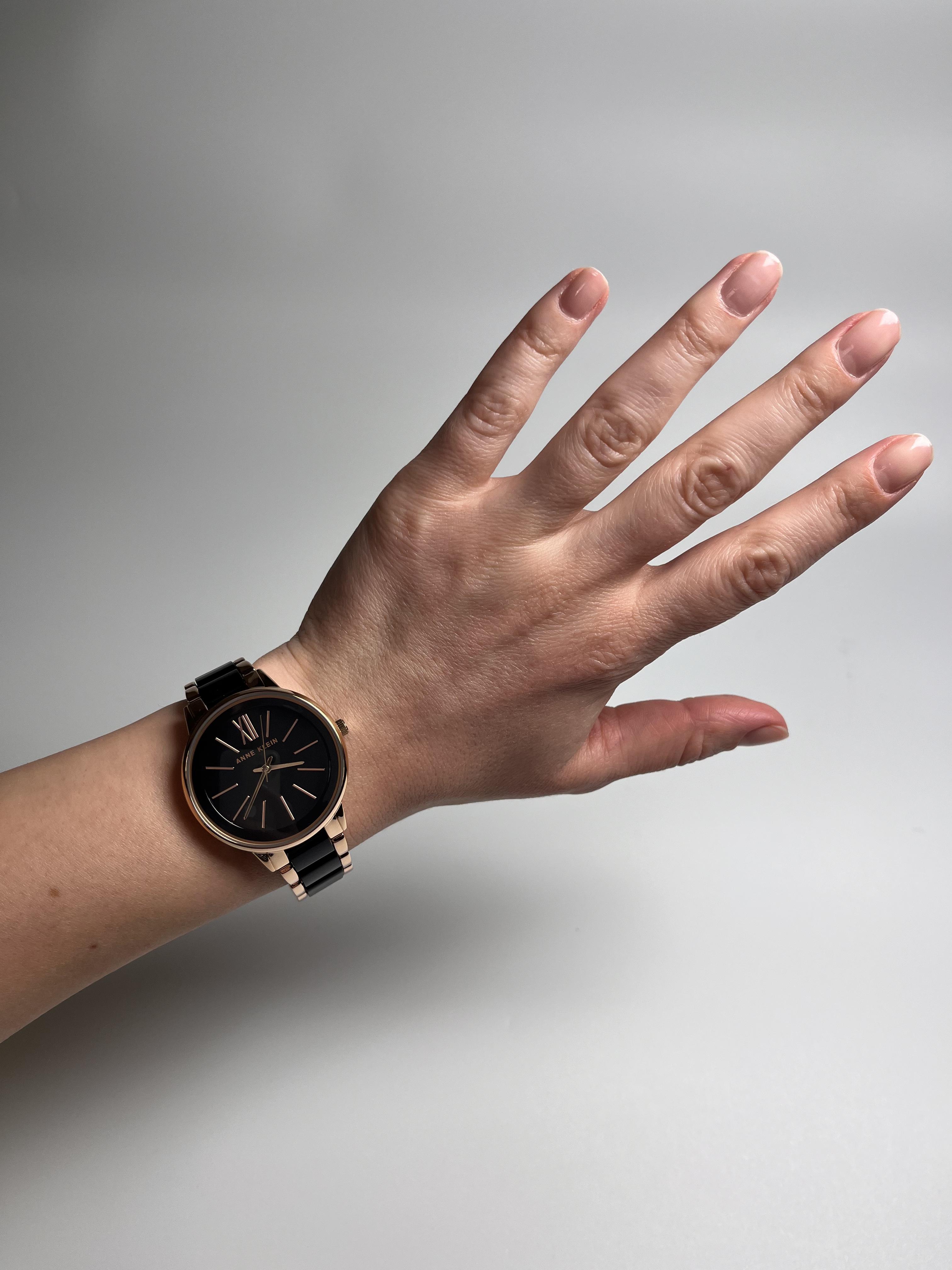 Часы женские наручные Anne Klein AK/1412BKRG Черный с золотистым (14125827) - фото 7