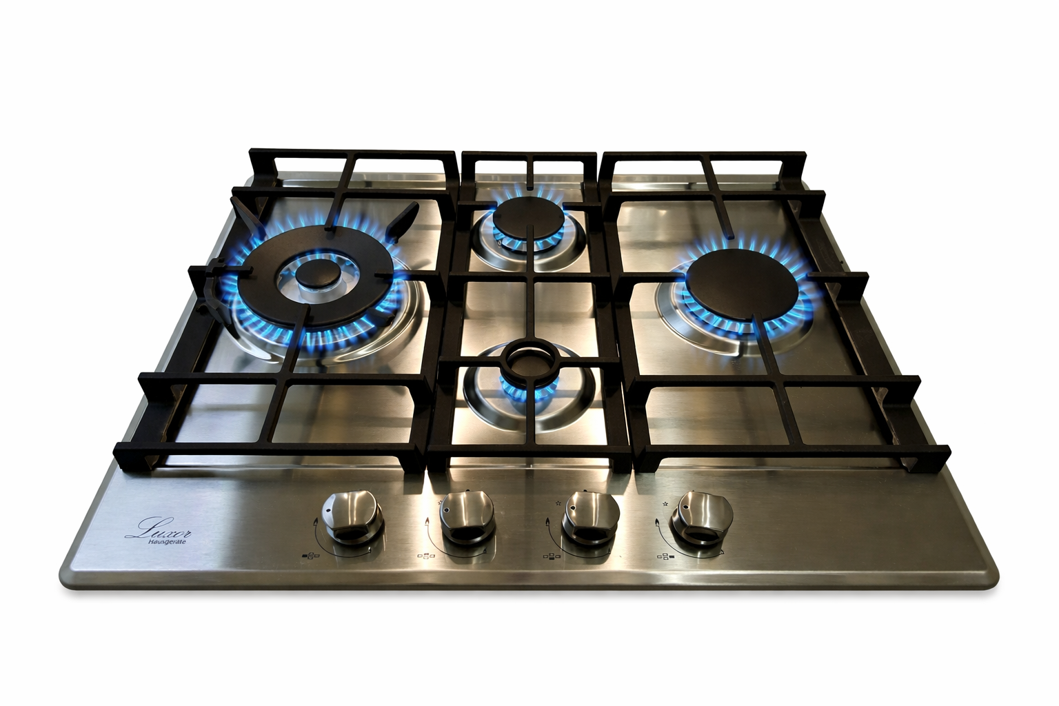 Варочная поверхность газовая Luxor RG 650 SS Cubo с круглой подставкой для Wok (33470270)