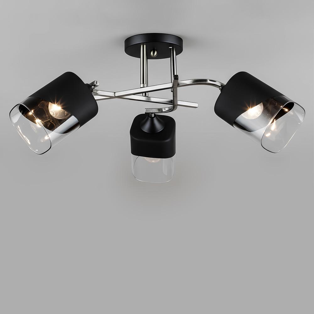 Люстра потолочная Light House SR-20337/3 AB/BK D580хH240 E27 Черный/Бронза