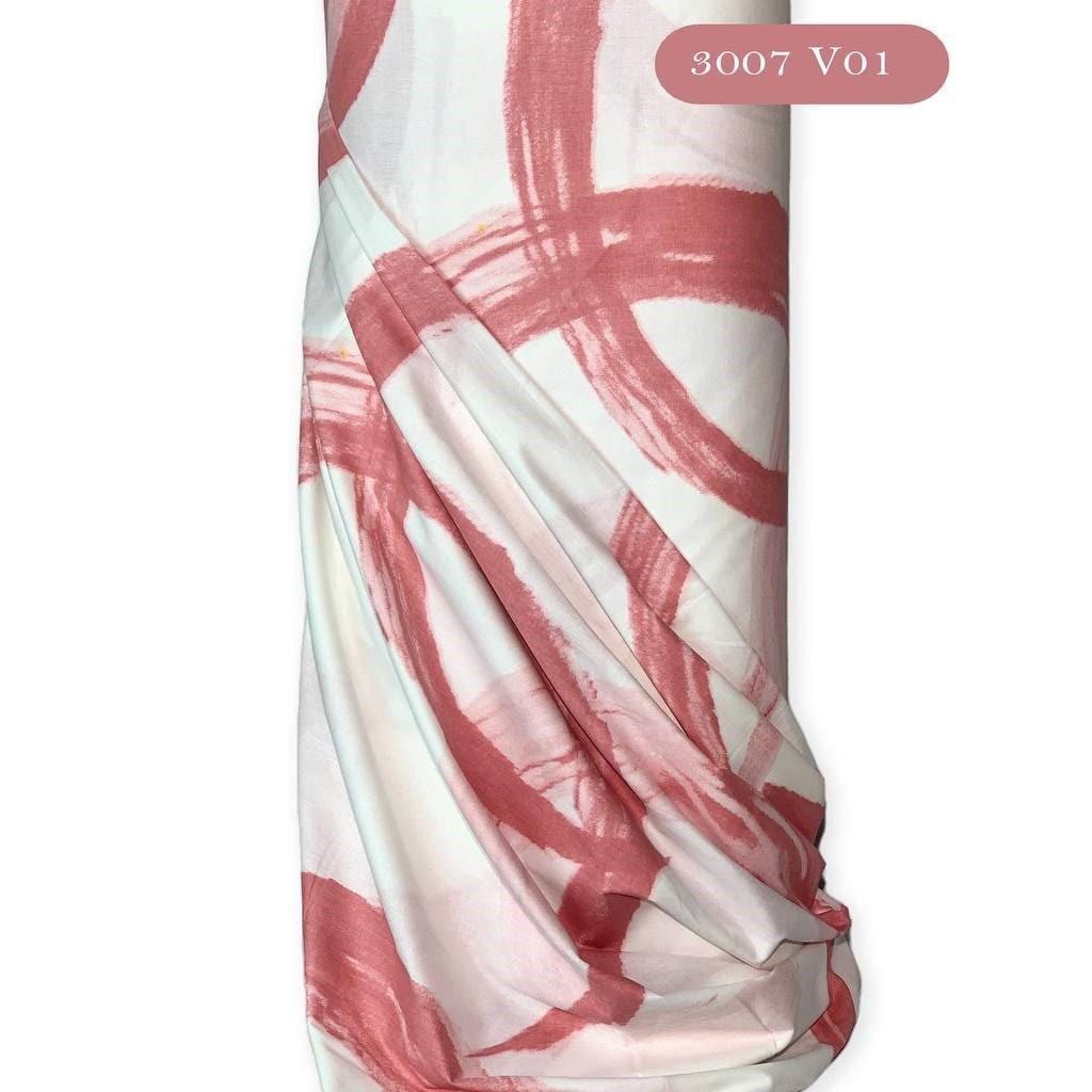 Ткань для постельного белья ранфорс круги 240 см Пудровый (3007 v1 00750)