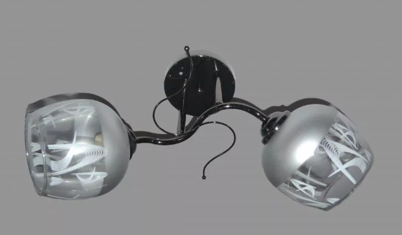 Люстра стельова Sirius Ю 9534/2 на 2 плафона