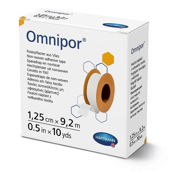 Пластир фіксуючий паперовий Omnipor 1,25 см х 9,2 м