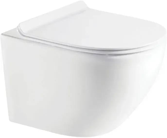 Унітаз підвісний Koller Pool ROUND Rimless із сидінням Soft-close RN-0520-RW Білий (124539)