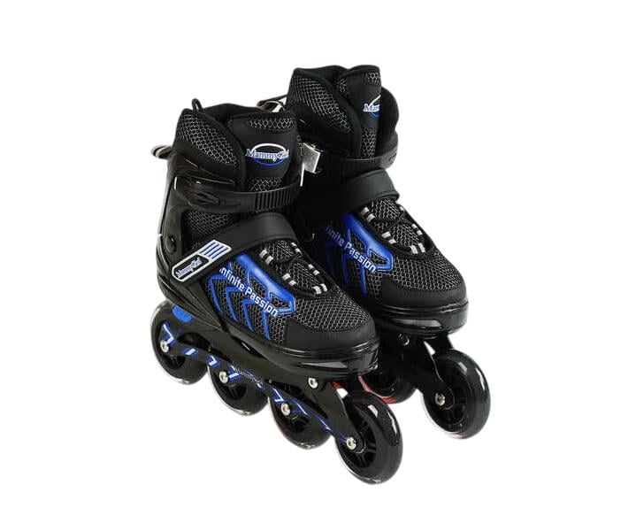 Ролики Best Roller Mammy Gol колеса PU d 9 см/алюмінієва рама/підшипник ABEC-7 XL устілка 27-29 см р. 42-44 Black/Blue (166585)
