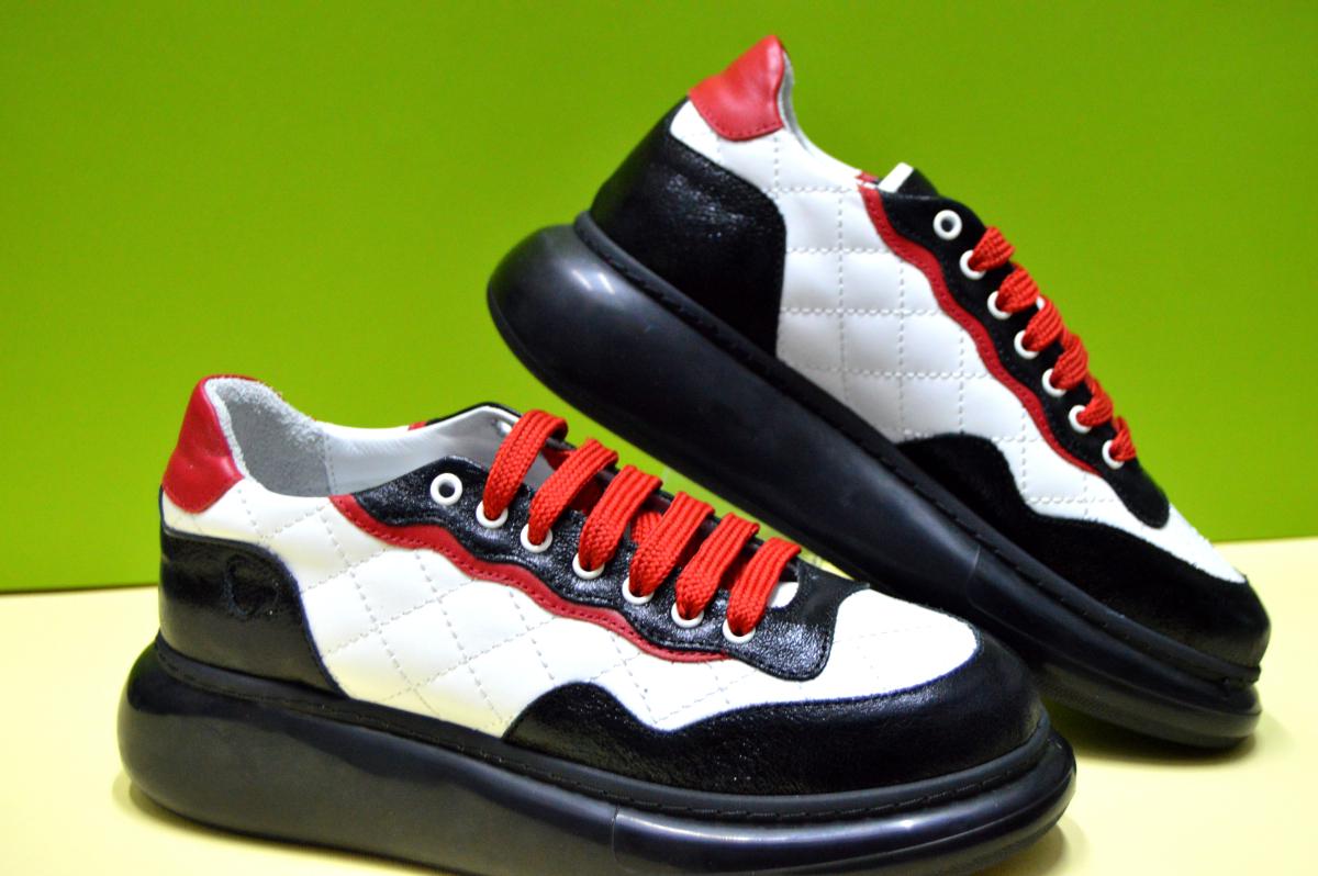 Кросівки жіночі Magza р. 36 Білий/Чорний/Червоний (94100150136)