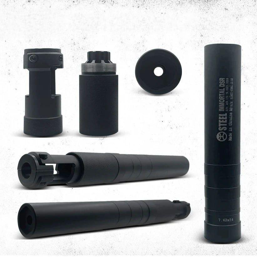 Глушитель Steel IMMORTAL DSR ДЛЯ СВД 7.62Х54 R (29051322) - фото 2 Глушитель Steel IMMORTAL DSR ДЛЯ СВД 7.62Х54 R (29051322) - фото 2