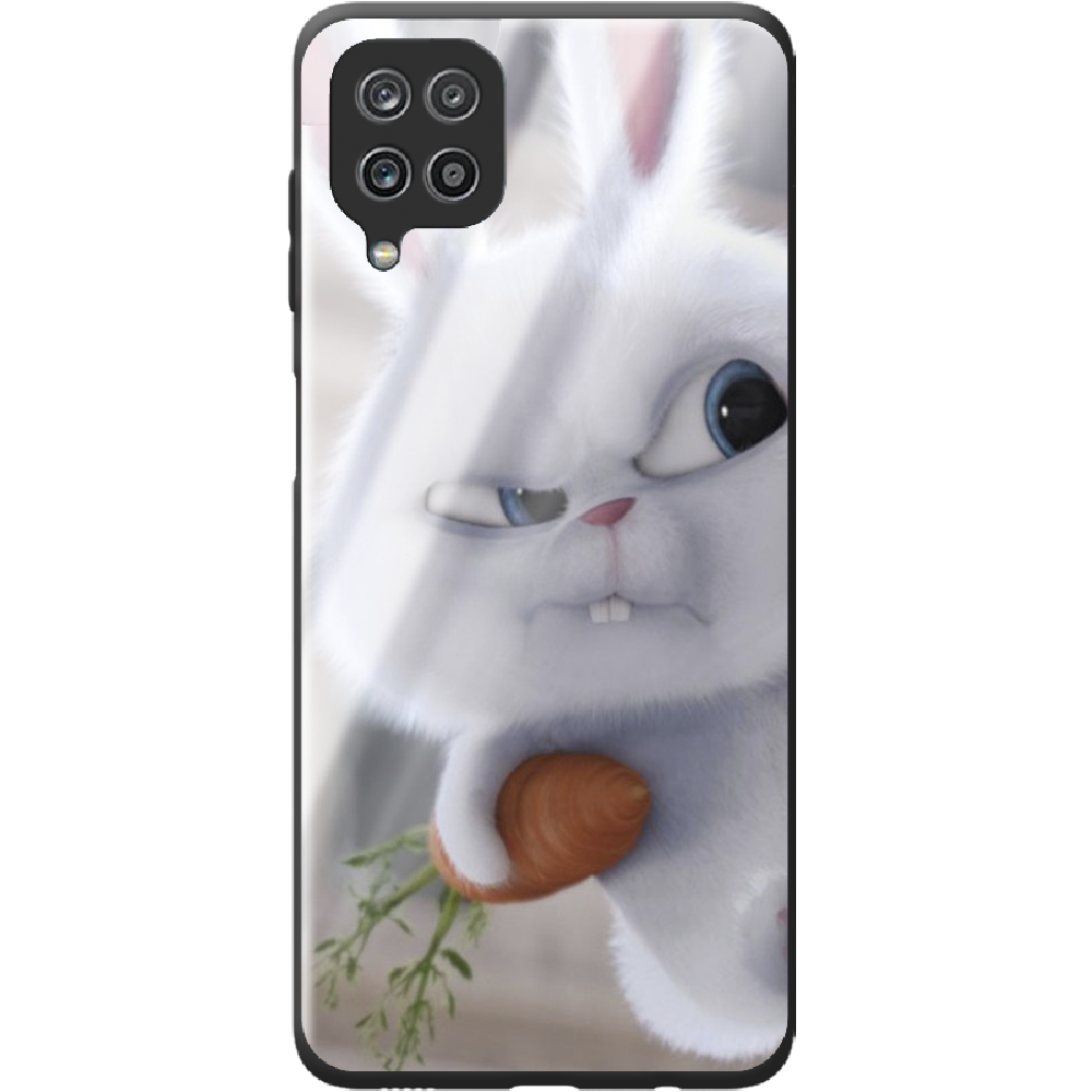 Чехол BoxFace Samsung M325F Galaxy M32 Rabbit Snowball Черный силикон со стеклом (42962-up1116-44203)