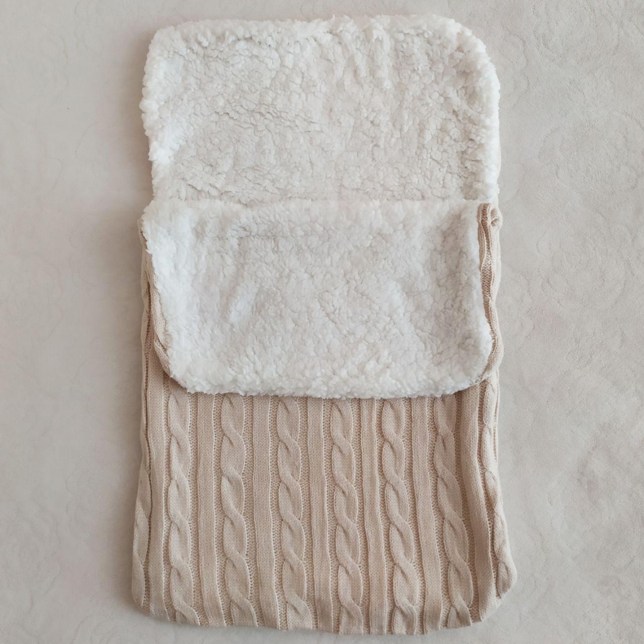 Детский конверт для коляски демисезонный For kids Бежевый - фото 5 Детский конверт для коляски демисезонный For kids Бежевый - фото 5