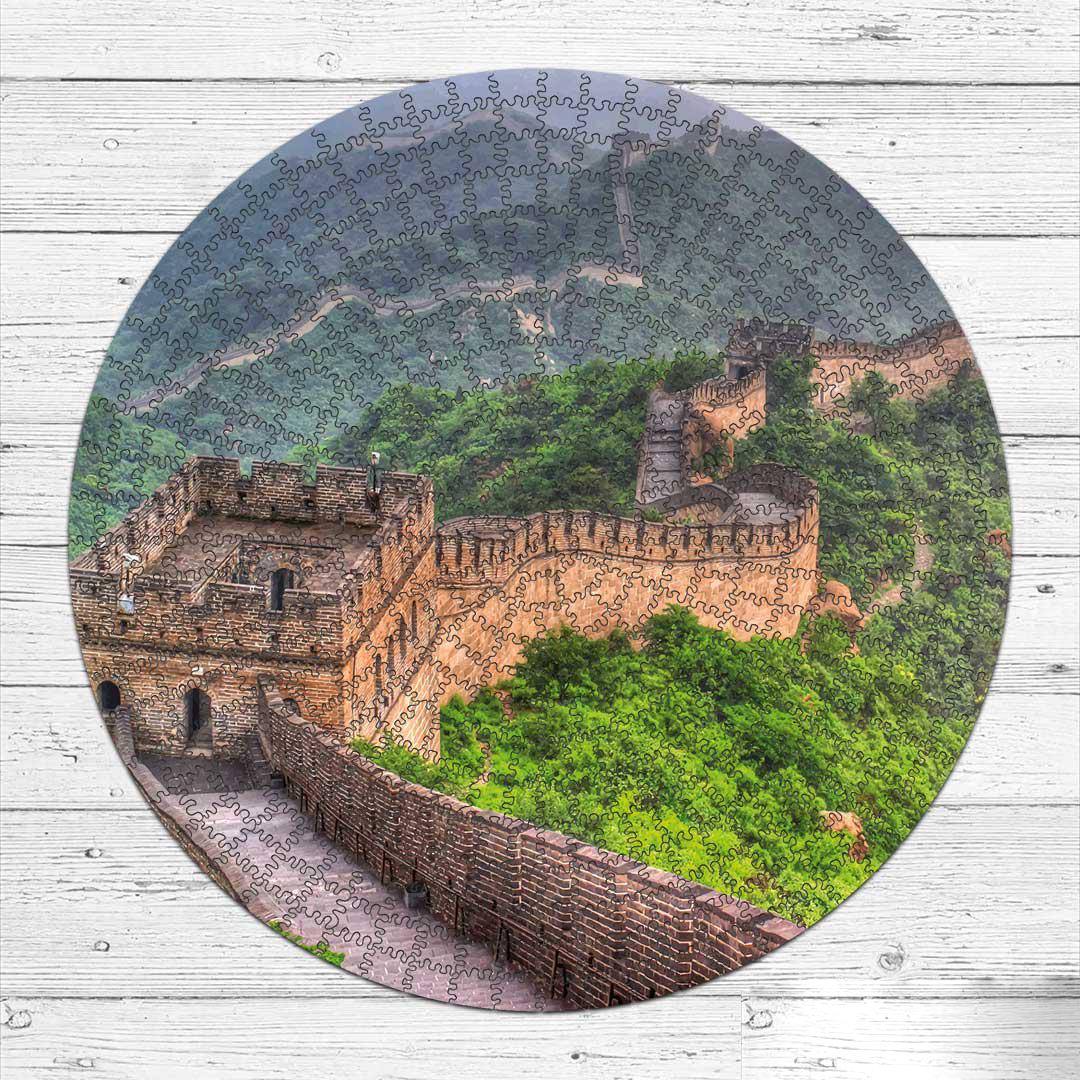 Деревянный пазл Великая Китайская Стена 50х50 см в подарочной деревяной коробке (PZL40006-L-box)