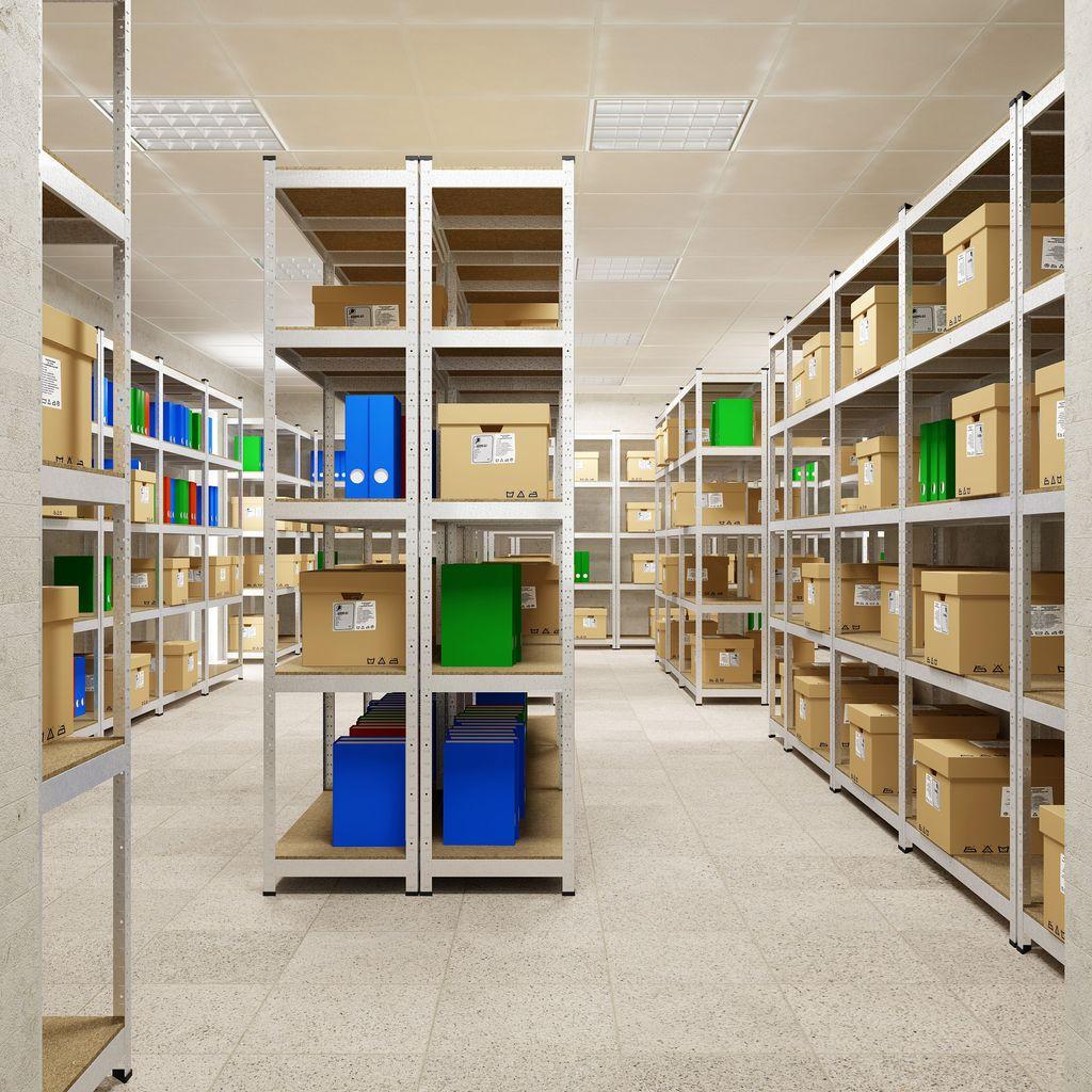 Стелаж Меткас Стандарт ОД 220 кг/полицю 5 полиць ДСП оцинкований металевий 1800x900x400 мм (3DPanda-S180200904051) - фото 3 Стелаж Меткас Стандарт ОД 220 кг/полицю 5 полиць ДСП оцинкований металевий 1800x900x400 мм (3DPanda-S180200904051) - фото 3