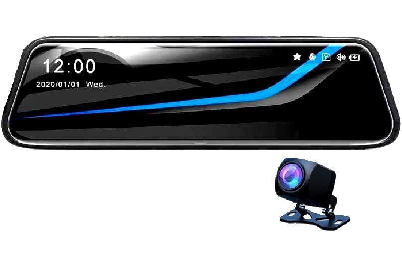 Зеркало с видеорегистратором DVR A2 Full HD 9,66' с камерой заднего вида