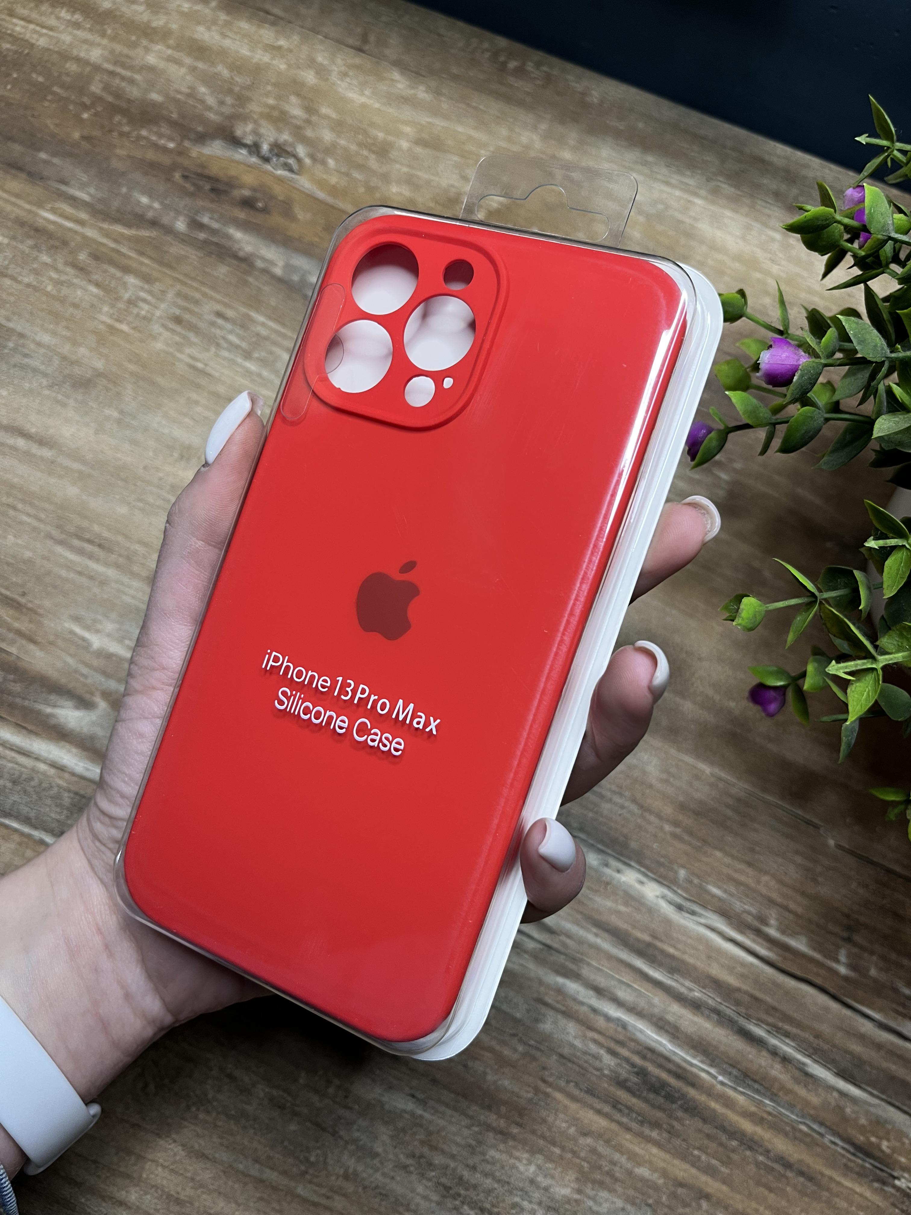 Чохол накладка на iPhone (Айфон) 13 Pro Max закритий низ та закрита камера silicone case full camera на apple