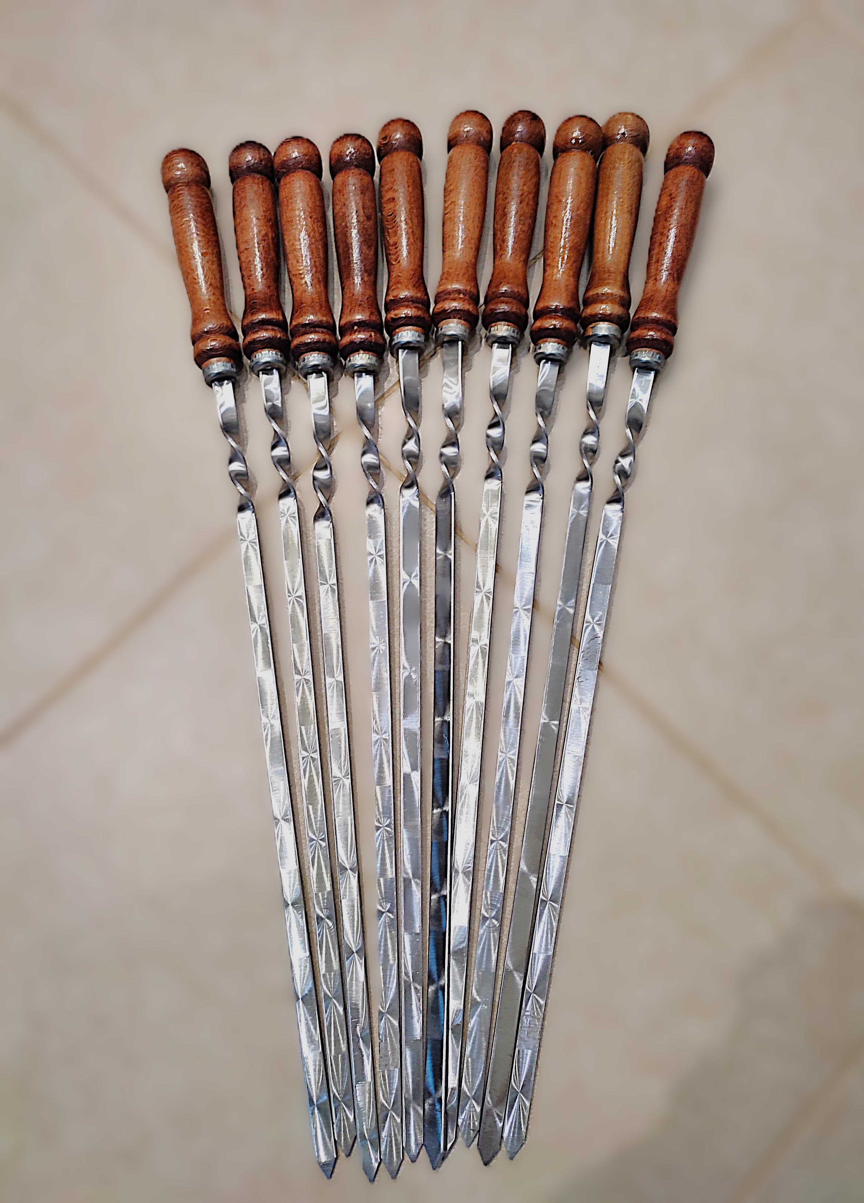 Шампуры Topaz 750х3х12 мм 10 шт. (716)