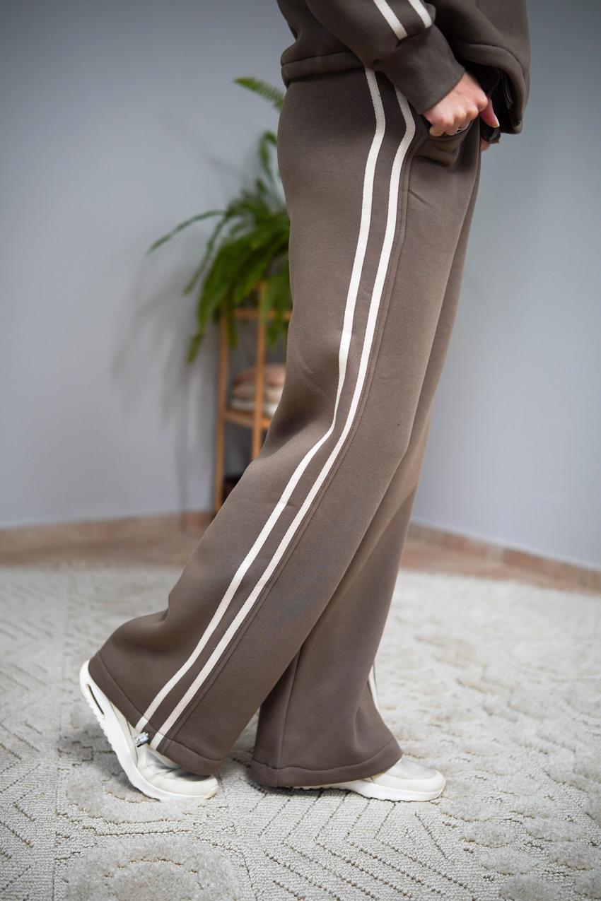 Костюм женский М208.4 на замке с начесом XXL Бежево-серый (1033-1-64) - фото 3 Костюм женский М208.4 на замке с начесом XXL Бежево-серый (1033-1-64) - фото 3