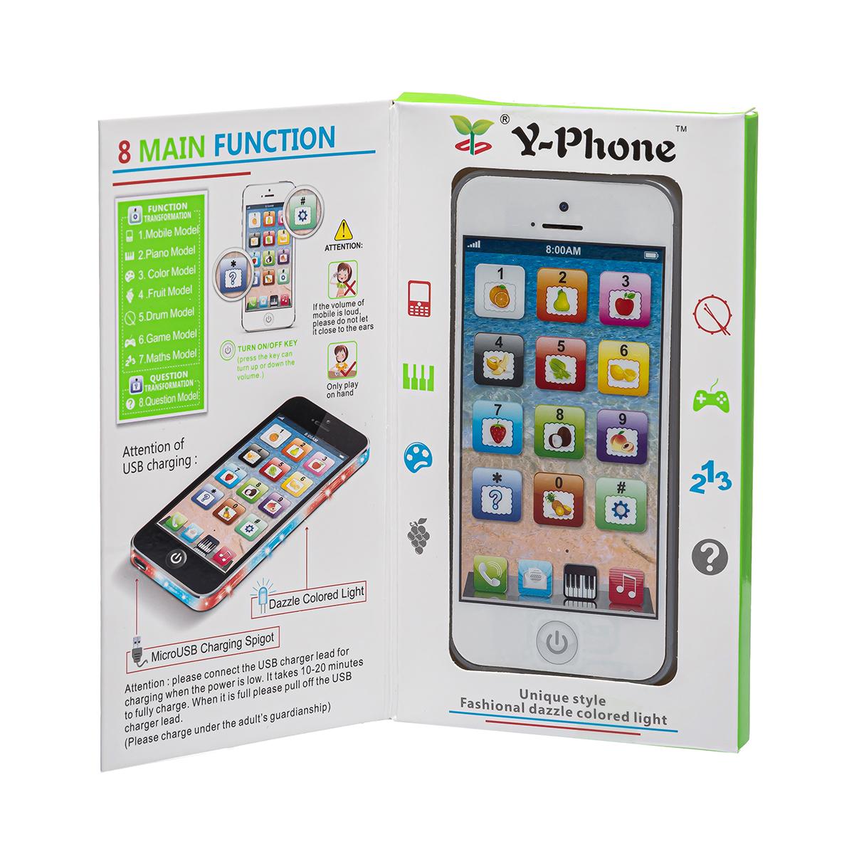 Детский телефон Белый (21157155) - фото 2 Детский телефон Белый (21157155) - фото 2