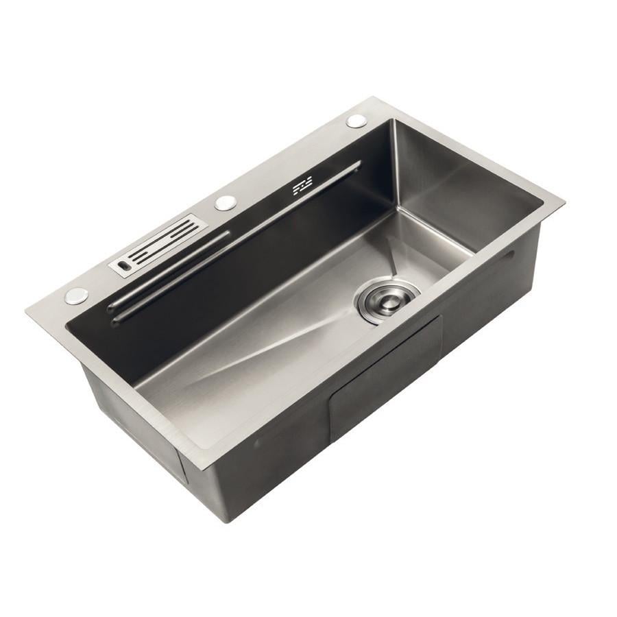 Мойка кухонная MIXXUS Premium MH7545-SET-05 NANO-SILVER 3,0/0,8 (MX9634)