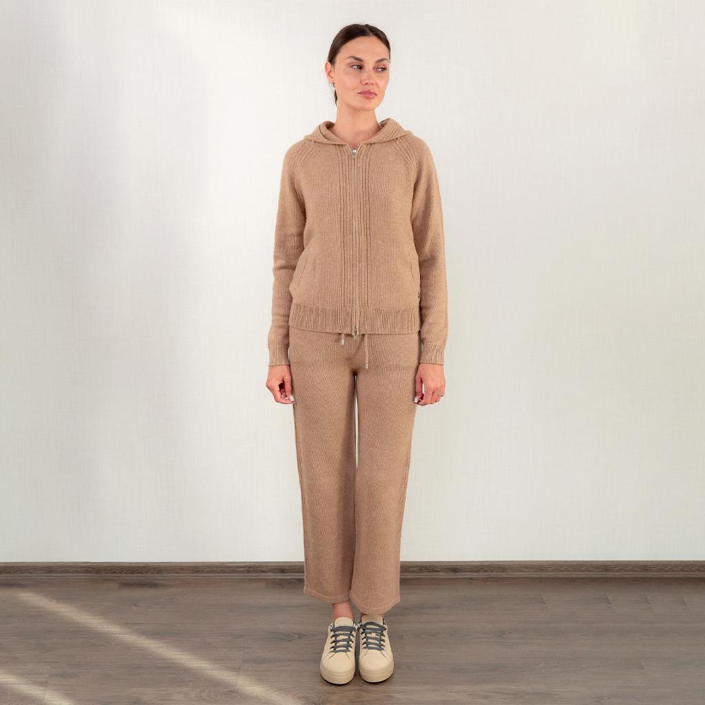 Костюм кашеміровий жіночий повсякденний Loro Piana M Бежевий (2797308192) - фото 3 Костюм кашеміровий жіночий повсякденний Loro Piana M Бежевий (2797308192) - фото 3