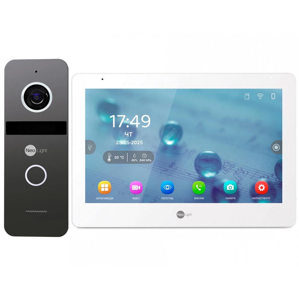 Комплект видеодомофона NeoLight MEZZO Hybrid IP KIT IP-Remote с управлением со смартфона Graphite (27060146)